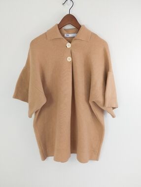 Zara Oversized Knit Poncho Size Small